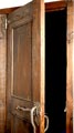 2 inch thick door with hand-forged iron latch