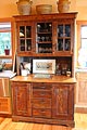 aged fir hutch from early Seattle timbers