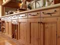 large kitchen cabinet project from light stained reclaimed fir 