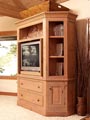 entertainment center in antique washed fir 